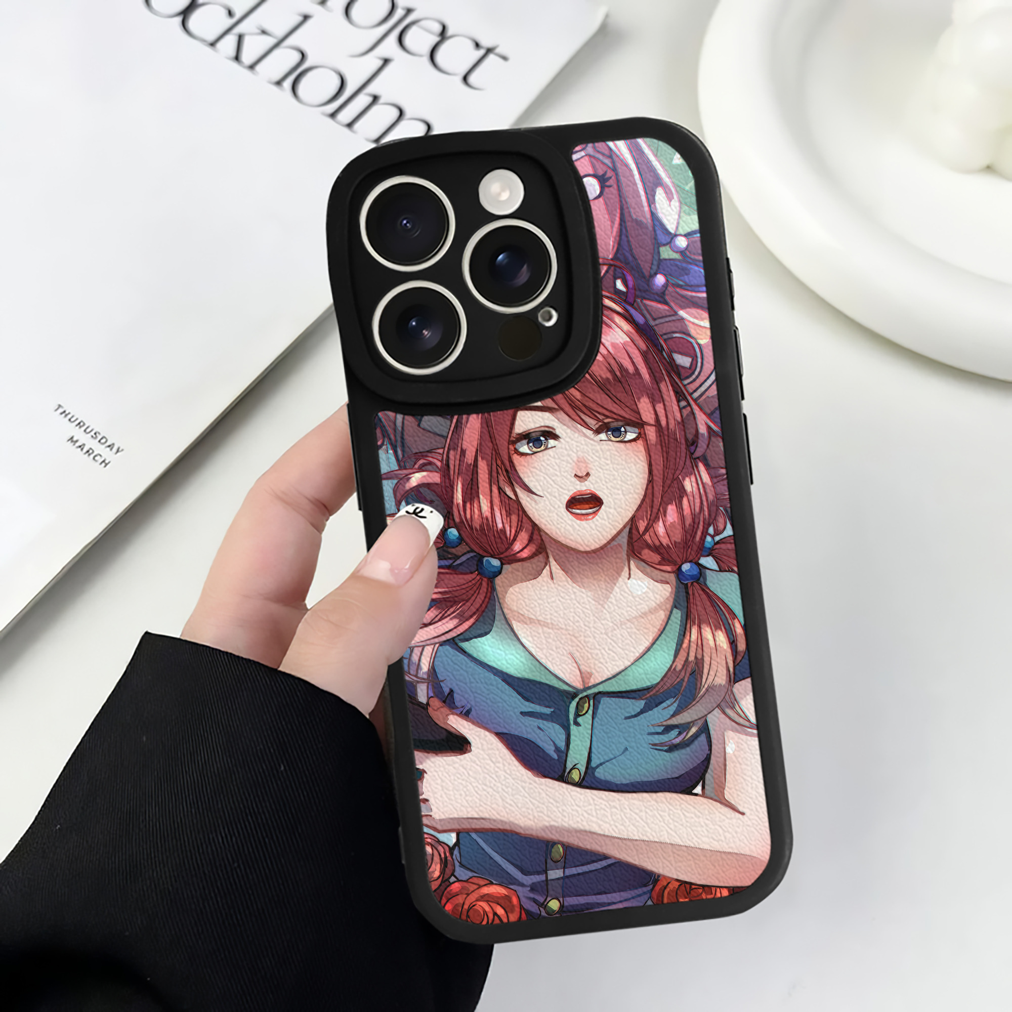 （画像用） ジョジョの奇妙な冒険 JoJo's Bizarre Adventure 【iPhone 16シリーズ対応】シリコンスマホケース（レザー調） 材質：シリコン